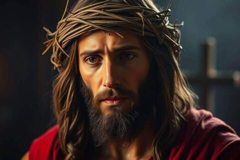 Jesus Wearing the Crown of Thorns