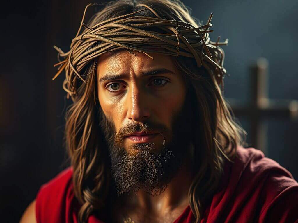 Jesus Wearing the Crown of Thorns