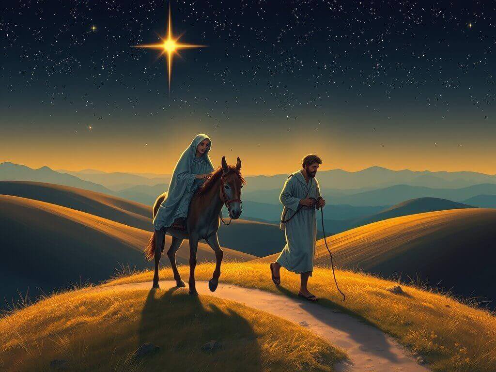 Mary and Joseph Journey to Bethlehem
